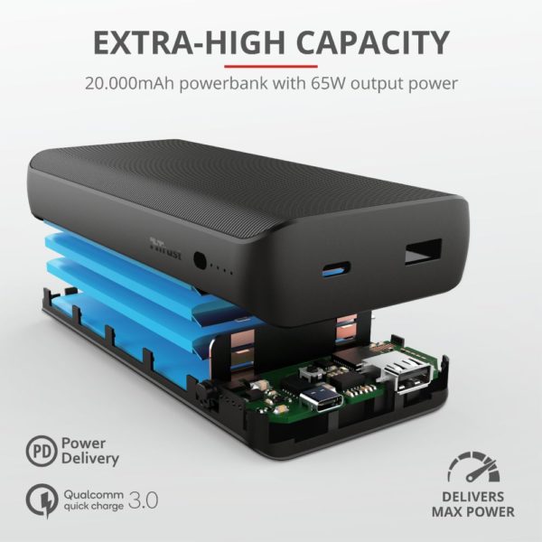 Trust Laro Powerbank Komponenten im Inneren