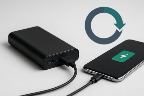 Powerbank im Einsatz – Ladezyklen einfach erklärt mit Ladeprozess