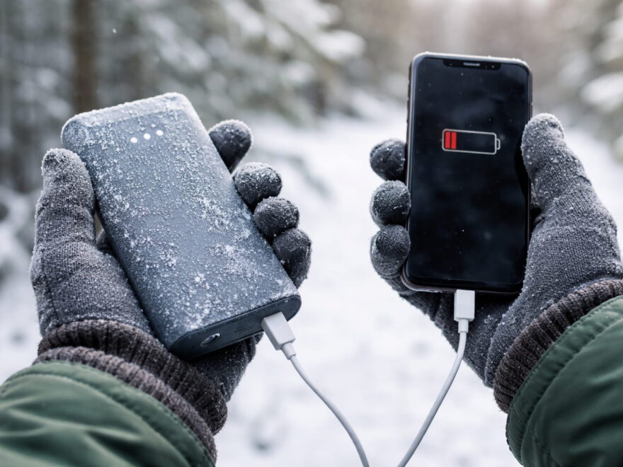 Powerbank im Winter bei Minusgraden mit reduzierter Akkuleistung